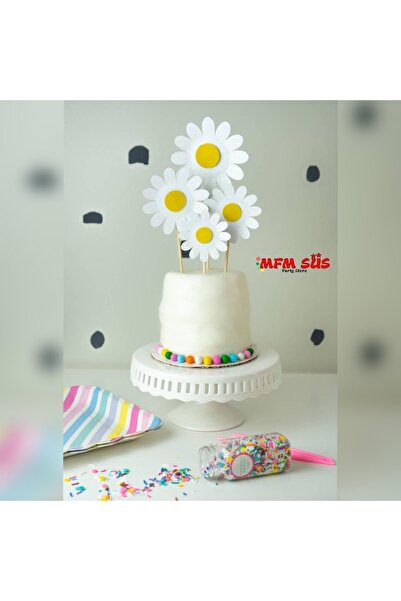 MFM زينة كيك ديزي إيفا للحفلات 4 قطع