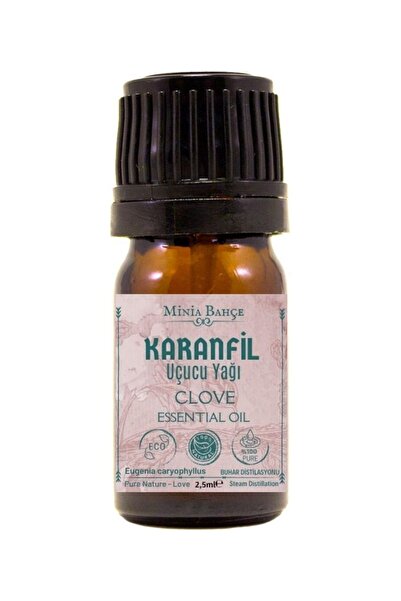 Minia Bahçe Bitki ve Sanat Atölyesi 100% قرنفل نقي - خشب الصندل، نجيل الهند، الباتشولي، القرفة، يلانجيلانج، زيت خشب الأرز العطري، 2.5 مل