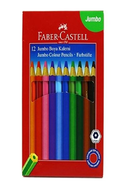 Faber Castell 12 قطعة طلاء جاف جامبو 12 لون