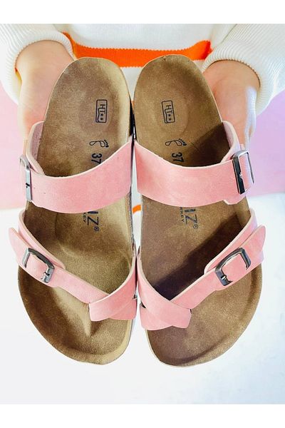 YILDIZ SHOES Unisex Orthopedic Insole Triss Flip Flop Daily Beach Beach Outdoor Home Guest Slippers Pink
