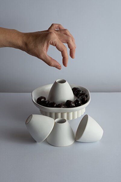 Oliko Porselen Zeytin Tabağı