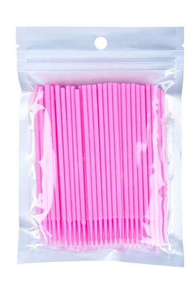 PRO-TECHS 100pcs Eyelash Lifting Microbrush Sticks 10 cm