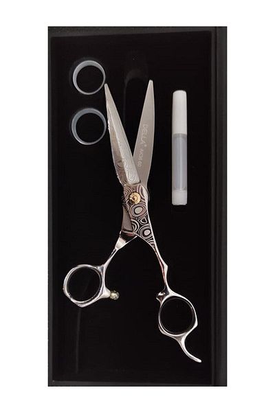 Della Hairdresser Hair Cutting Scissors Professional Hairdresser Barber Razor with Mouth Ak36/6,0