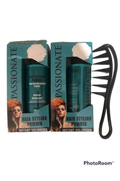 Passionate Saç Şekillendirici Pudra Güçlü Toz Mat 20 Gr Tarak 2 Li Set Mavi