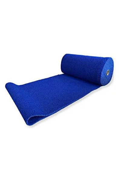 KARMAŞIK PASPAS Non-Slip PVC Mat Z Mat Curly Inside - Outside All Wet Floor (blue)