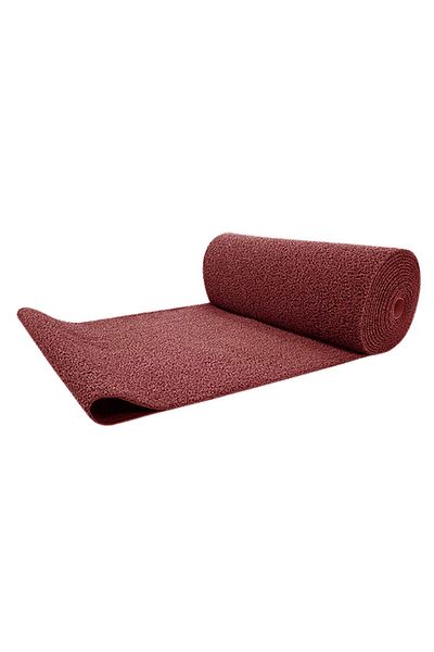 KARMAŞIK PASPAS Non-Slip PVC Mat Z Mat Curly Inside - Outside All Wet Floor (red)