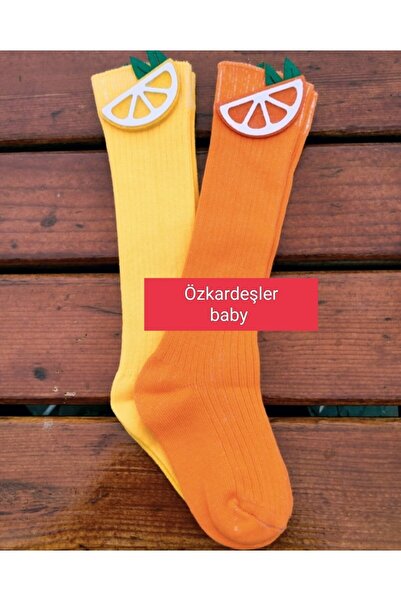 ÖZKARDEŞLER BABY جوارب أطفال تحت الركبة - طقم من قطعتين من اللباد