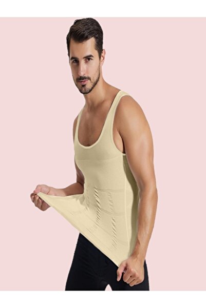 MİSTİRİK Toscana Göbek Bölge εφέ σύσφιξης Ανδρικό κορσέ εσώρουχο χρώματος δέρματος