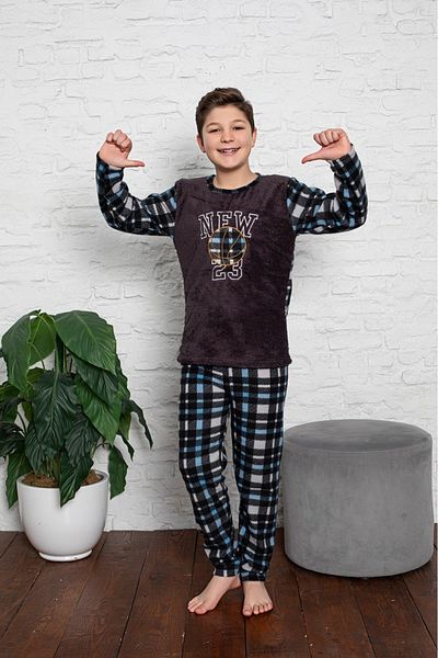 Asel Boy's Plush Fleece Pajama Set