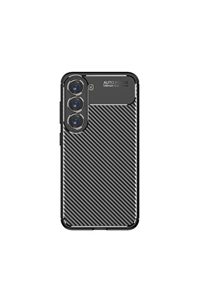 Nezih Case Samsung Galaxy S23 Plus Uyumlu Kamera Korumalı (carbon Tasarım) Si...