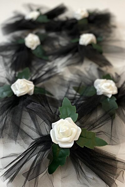 ZEYMERADE Siyah Bohça Süsü, Konvoy Süsü, Gelin Damat Valiz Çeyiz Damat Süsü 5...