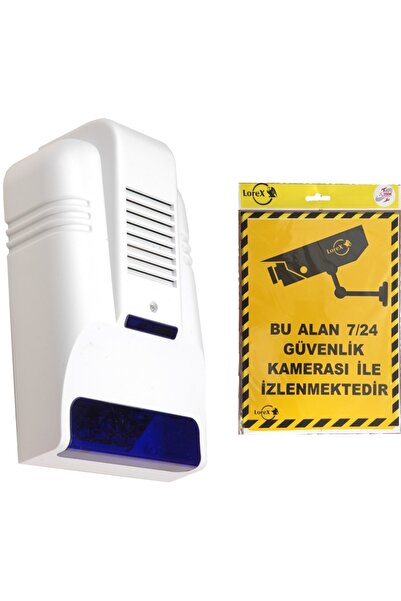 LOREX Lr-os30d Caydırıcı Alarm Sireni Kamera İle İzlenmektedir Uyarı Ikaz Lev...