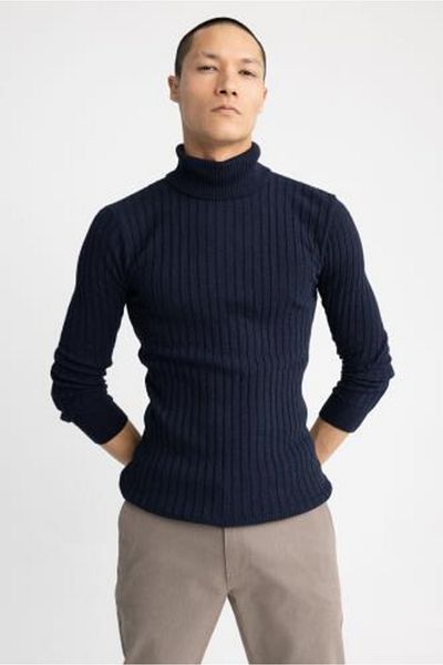 DeFacto Regular Fit Turtleneck Knitwear Sweater