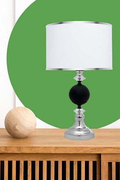 MINIMAL ETICARET VE BILGI TEKNOLOJILERI Omega Silver Black Contrast Lampshade