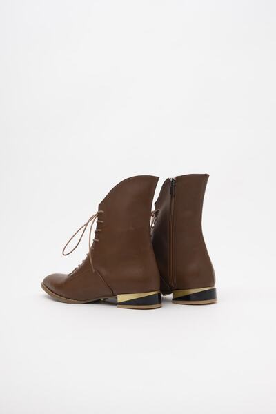 AYAKKABI PRENSİ Жіночі ботильйони Pheme Bot Taba Mat & Bootie, на підборах