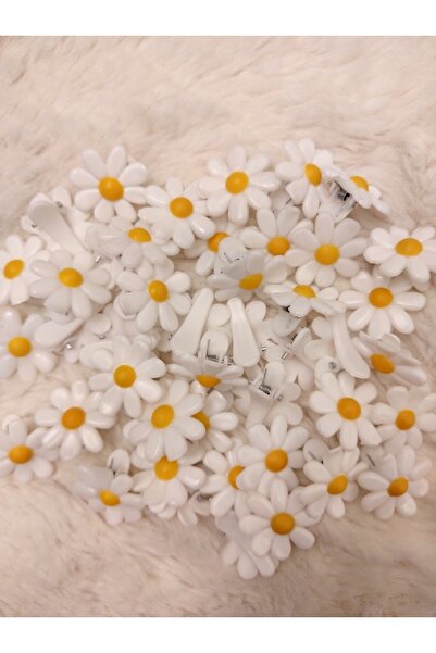 Ayenci 12 قطعة مشبك شعر صغير منقوش على شكل زهرة الأقحوان