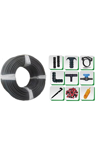 HD GURUP Σετ 16 Σωλήνων Στάγδην Χωρίς Διάτρηση 100 Μέτρα