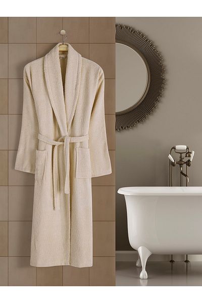 Eymir Home Collection Μεγάλο ανδρικό μπουρνούζι για ενήλικες Curl Joke