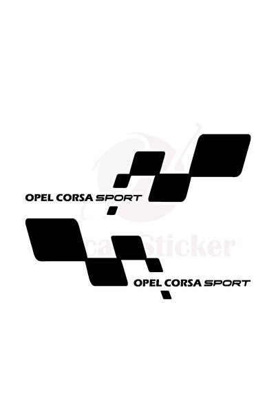 Akçay Sticker 30cm X 11cm Opel Corsa Sticker Corsa Sport Oto Sticker Sag Sol ...
