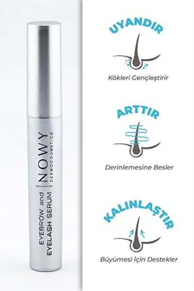 nowy Doğal E Vitaminili Kaş Kirpik Serumu Dolgunlaştırıcı & Dökülme Karşıtı (JOJOBA YAĞI)10ml