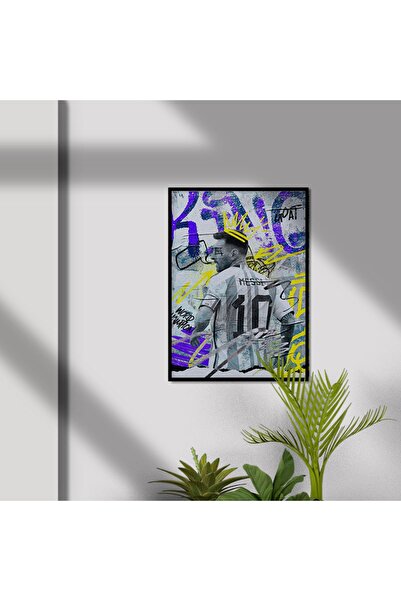 Sekiz Numara Lionel Messi Arjantin Art Poster Tablo