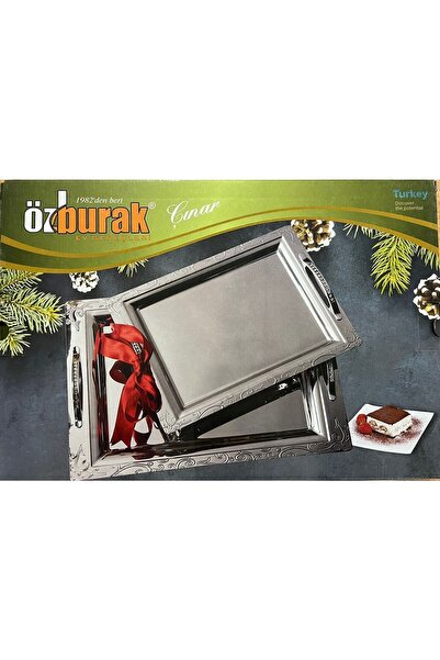 ÖZBURAK Armoni 2 Li Ikramlık Ve Sunumluk Tepsi