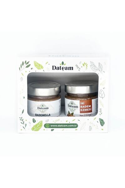 Datçam Bademella 220 Gr & Iri Badem Ezmesi 220 Gr Paketi 500gr