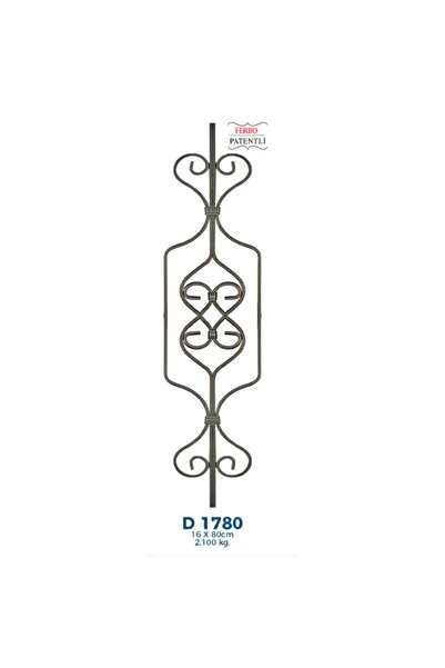 Ferbo 10 Adet Dekoratif Amaçlı Balkon / Kapı / Merdiven Korkuluk-küpeşte Modeli