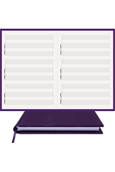 BİDEFTER مفكرة بيانو (ثلاثة منافذ بدون مفتاح) 100% صناعة يدوية، خياطة يدوية (...