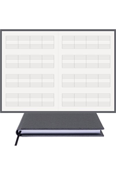 BİDEFTER مفكرة بيانو (خط قطع بدون مفتاح 4 قطع) 100% صناعة يدوية، خياطة يدوية ...