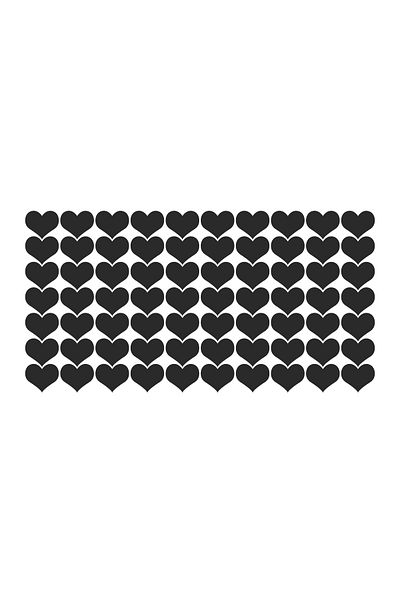JOVÖ ÇİKOLATA Sticker Heart (black) 2.5 cm