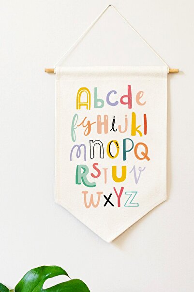 Miomundo Letters Printed Wall Banner Colorful Kids Room Wall Decor Accessory