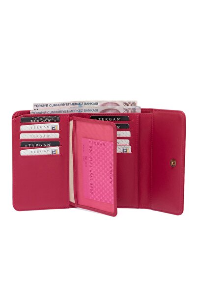 Tergan Pink Leather Women's Wallet 05788p98