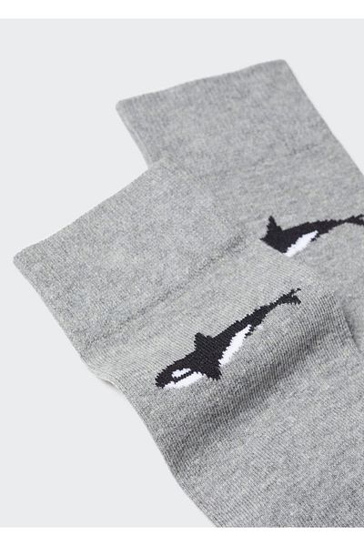 MANGO Man Baumwollsocken mit Tiermuster