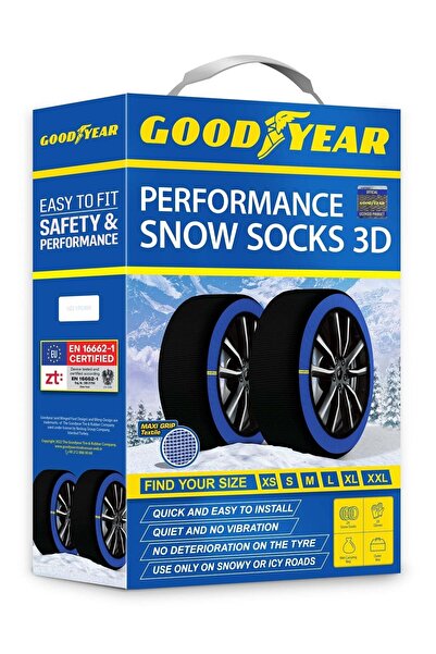 Goodyear 225/40 R19 Uyumlu Large 19''inch Kar Çorabı (hediyeli)