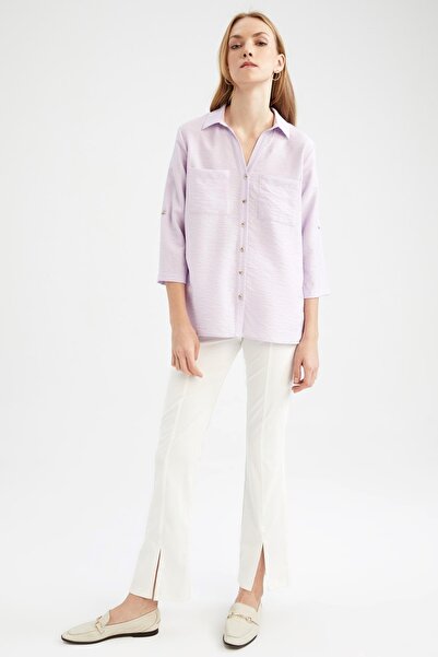 DeFacto Μακρυμάνικο πουκάμισο με κανονική εφαρμογή