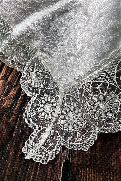 Çt Çeyizci Tekstil Guipure Velvet Fiskos Cover Ecru