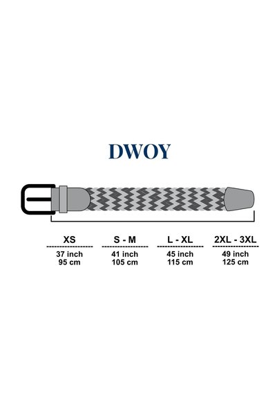 DWOY Elastic Knitted Belt Baby Blue