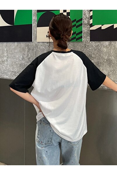 Machetta Μεγάλο μέγεθος Γυναικεία Beverages Nice To Drink Printed Sleeves Μαύρο μπλουζάκι Oversize