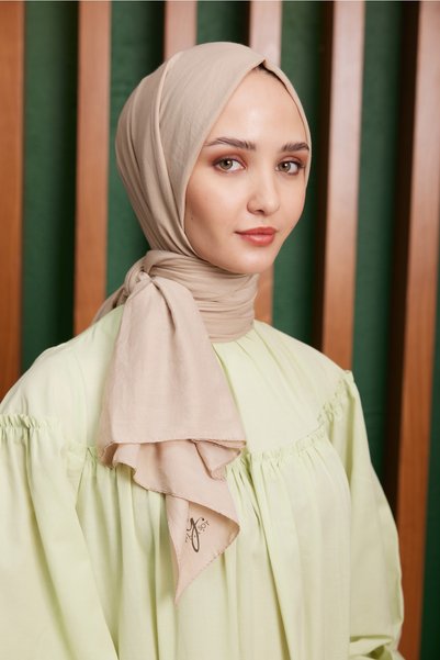 Gülsoy Women's Soft Comfy Shawl Sand Beige - 13