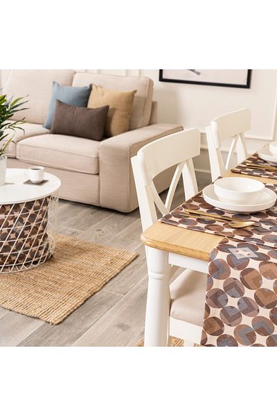 TOSHE 2-Piece Aria Fabric Decorative American Service