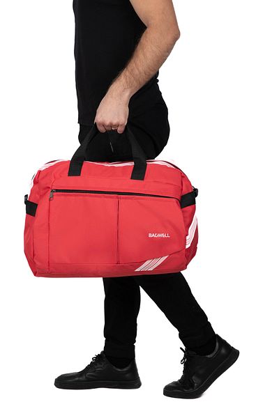 BAGWELL Unisex Red Large Size Sports, Travel and Fitness Bag