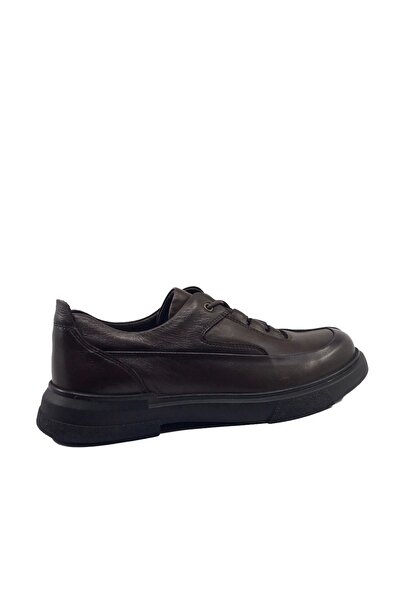 JAMES FRANCO 6871 Кавові чоловічі шкіряні черевики на щодень