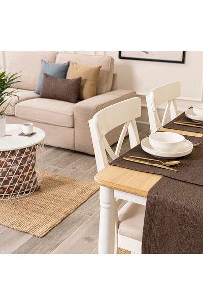 TOSHE 2-Piece Aria Fabric Decorative American Service