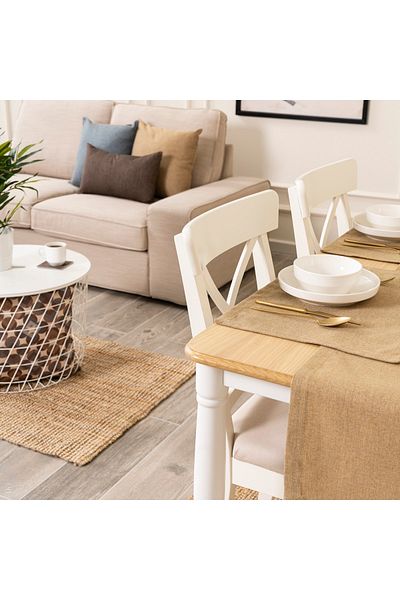TOSHE 2-Piece Aria Fabric Decorative American Service
