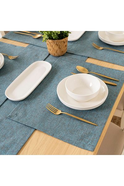 TOSHE 2-Piece Aria Fabric Decorative American Service