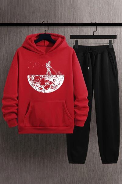 Trend Sizde Σετ φόρμας Unisex Special Design με εμπριμέ επάνω κάτω μέρος με θ...