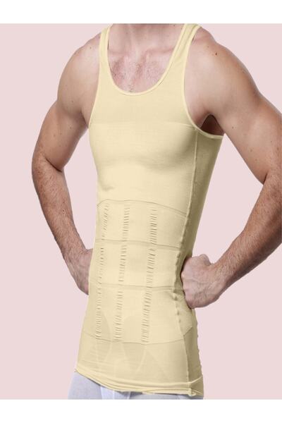 MİSTİRİK Toscana Extra Abdominal and Belly Firming Tank Top Corset Skin Color