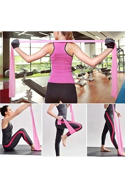 pekial 94x7 Cm Exercise Aerobic Pilates Band - Gymnastics Rubber