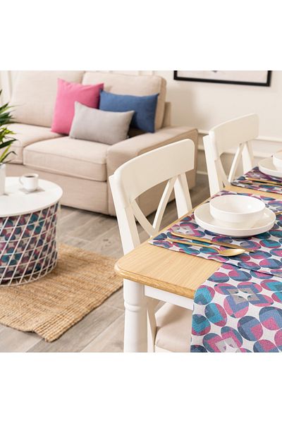 TOSHE 2-Piece Aria Fabric Decorative American Service